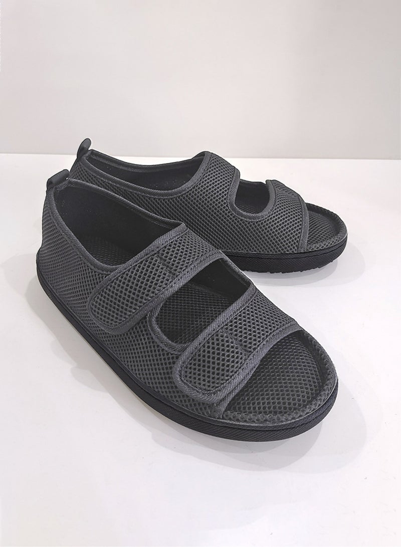 Noor Souq Diabetic Shoes, Extra Wide Width Open Toe Sandals, Adjustable Arthritis Edema Slippers for Elderly - Image 5