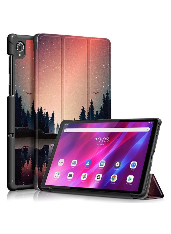 Gylint حافظة لجهاز Lenovo Tab K10 2021، حافظة فوليو قابلة للطي رقيقة جداً من جلد PU مع حامل لجهاز Lenovo Tab K10 2021 TB-X6C6 / M10 Plus (الجيل الثاني) TB-X606F TB-X606X 10.3" تابلت جرافيتي - Image 1