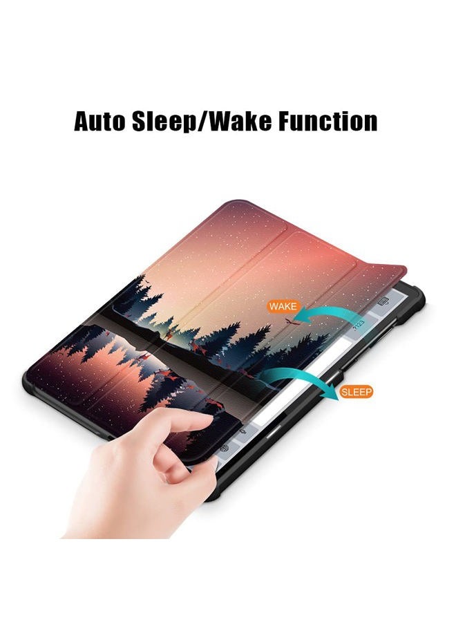 Gylint حافظة لجهاز Lenovo Tab K10 2021، حافظة فوليو قابلة للطي رقيقة جداً من جلد PU مع حامل لجهاز Lenovo Tab K10 2021 TB-X6C6 / M10 Plus (الجيل الثاني) TB-X606F TB-X606X 10.3" تابلت جرافيتي - Image 3