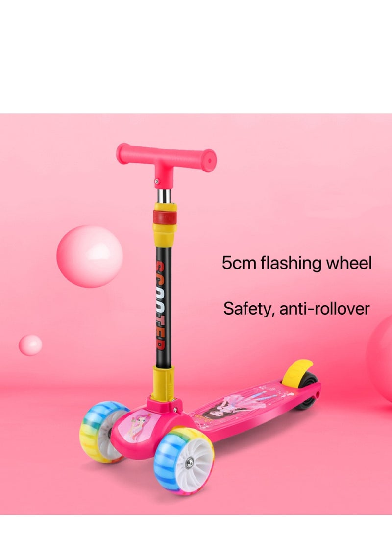 xppier Children's Scooter with Colored Light, Foldable and Height Adjustable, Kid's Scooter  - Image 2