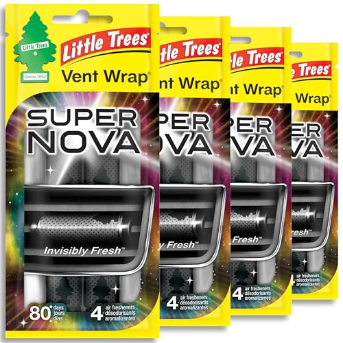 LITTLE TREES Car Air Freshener  Vent Wrap Provides Long Lasting Scent Invisibly Fresh  16 Air Fresheners  Supernova - Image 1