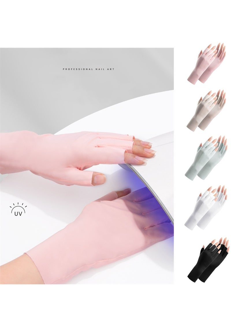 Generic Nail Lamp Gloves, Manicure Gloves, Women's Anti-UV Driving Gloves  - Image 2