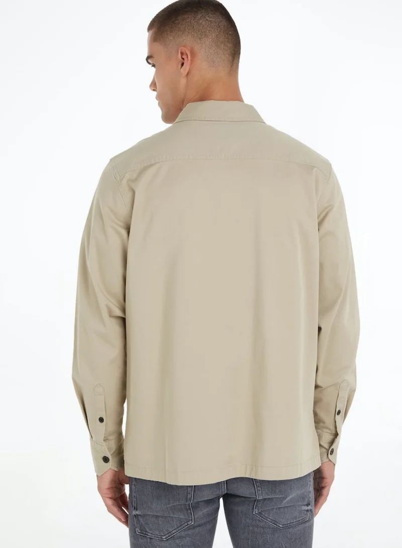 Calvin Klein Jeans Monogram Regular Fit Patch Pocket Shirt