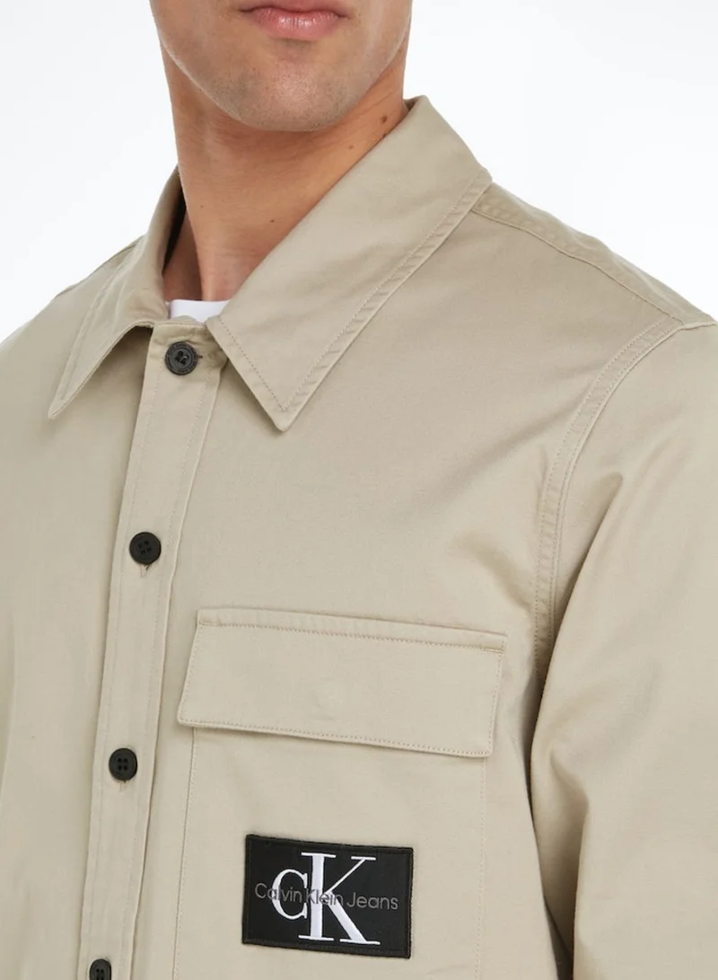 Calvin Klein Jeans Monogram Regular Fit Patch Pocket Shirt