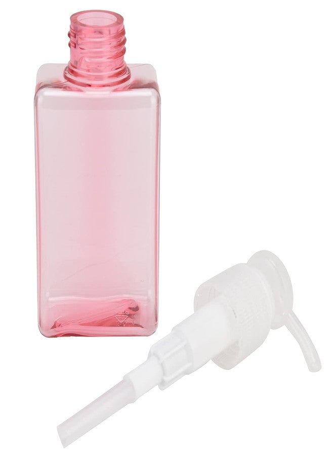 KIRA 100ML Empty Pump Bottle Dispenser for Lotion, Container for Travel, Shower Gel, Travel Bottles for Toiletries and Hand Soap (Pink) (Pack of 1) - Image 2