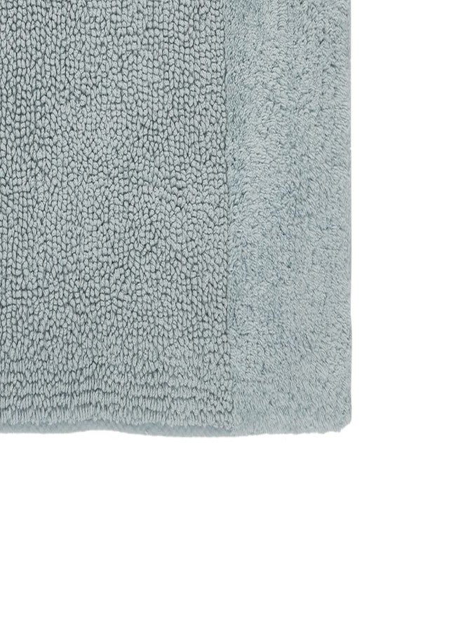 Better Trends Bathroom Runner Rug 100% Cotton Non-Slip Washable Bath Mat, Soft & Absorbent Bath Rugs for Bath Room, Shower, Bathtub and Spa Floors 20" x 60" Blue Granada Collection - Image 4