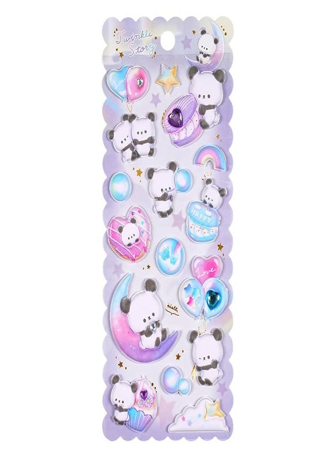 NVF Cute Bear 3D Puffy Stickers Set for Kids - Kawaii Animal, Fruit & Flower Stickers for Journaling, Scrapbooking, School Projects & DIY Crafts - Image 3