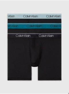 Men's 3 Pack Boxer Briefs - Micro Stretch -  microfibre jersey, Multicolor