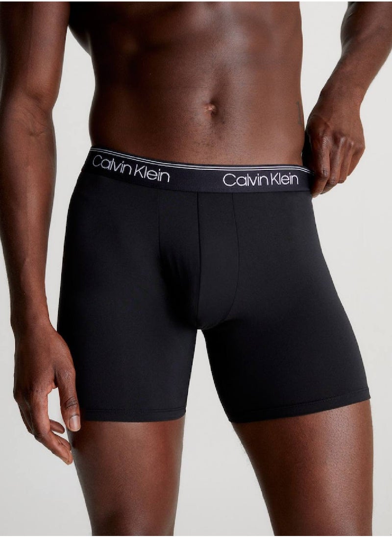 CALVIN KLEIN - Men's 3 Pack Boxer Briefs - Micro Stretch -  microfibre jersey, Multicolor - Image 1
