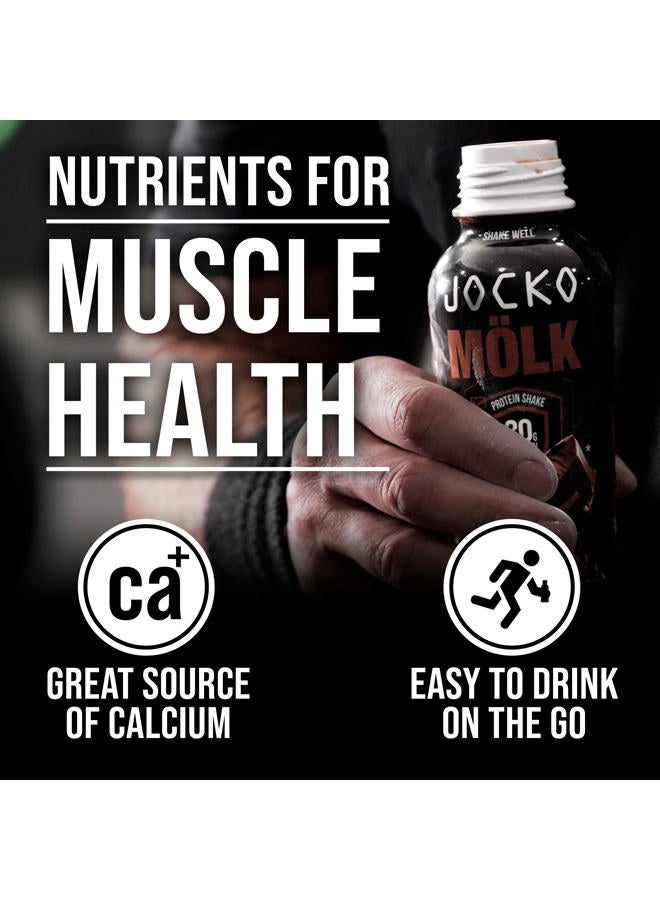 Jocko Fuel Jocko Mölk 30g Grass Fed Protein Shakes – No Added Sugar Protein Drinks KETO Friendly - Ready to Drink 12 FL Oz (Pack of 12) Chocolate - Image 4