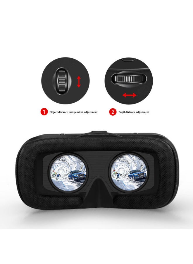 Cross-mirror VR SHINECON VR Glasses Thousand Magic 6 Generation G04 3D Mobile Phone Virtual Reality Helmet Panoramic Spot-Color:Handle Y1-Black - Image 3