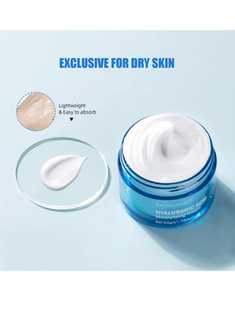 ibcccndc Hydro Boost Hyaluronic Acid Face Moisturizer, Oil-Free, Long-Lasting Hydration Cream for Dry Skin, Intense Moisturizing Hydro Boost Cream  - Image 2