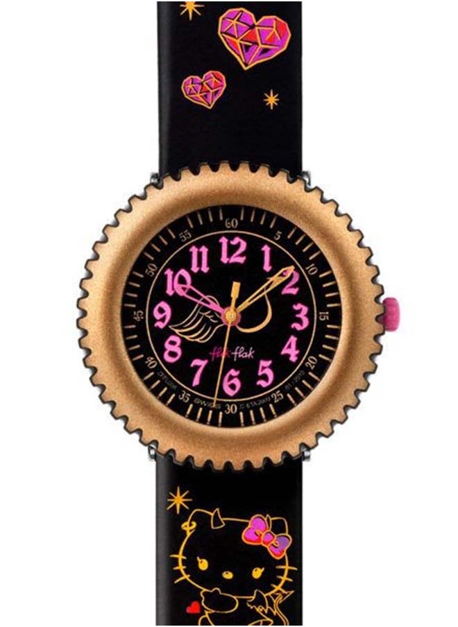Swatch - Girls Hello Kitty Devilish Quartz Movement Water Resistant Wrist Watch - 25 Mm - Image 1