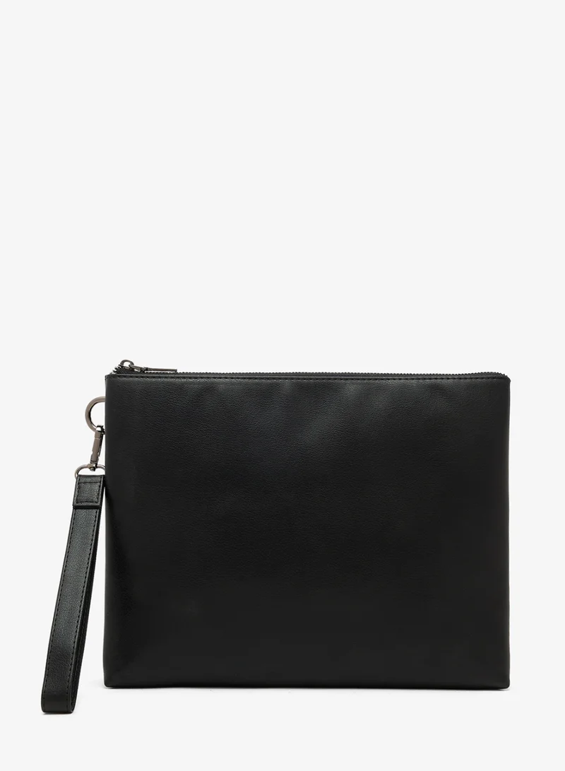 zip detail toiletry bag
