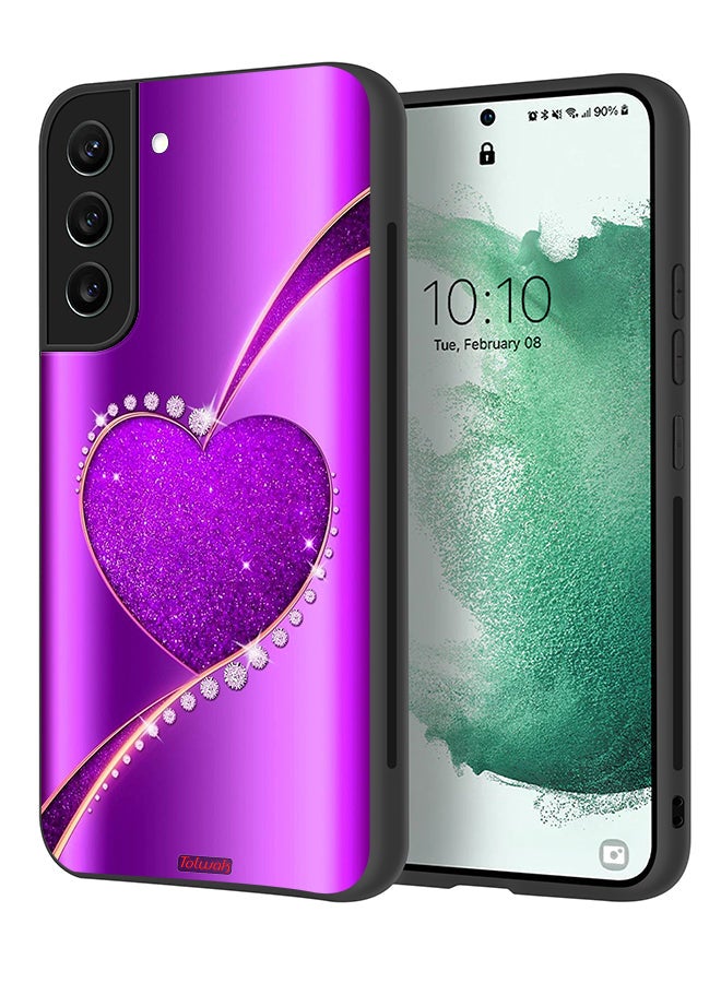 Tolwak Samsung Galaxy S21 5G Protective Case Cover Glitter Heart - Image 1