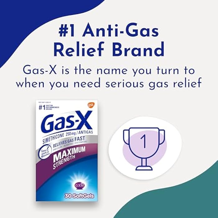 Gas-X Maximum Strength Gas Relief Softgels with Simethicone 250 mg - 30 Count - Image 5