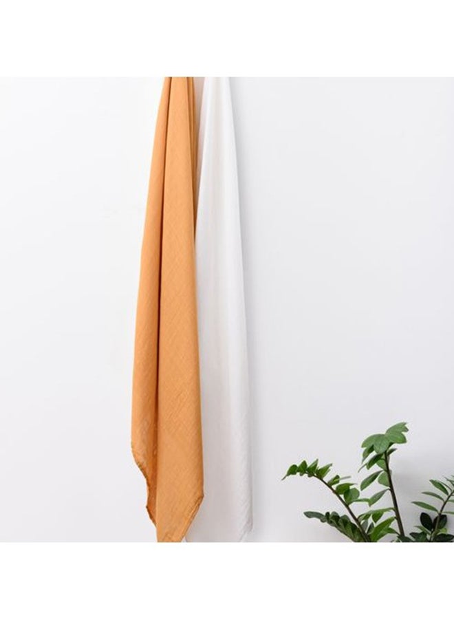Anvi Baby Organic Bamboo Muslin Swaddle Wrap- Set of 2 Sun Beam  - Image 3