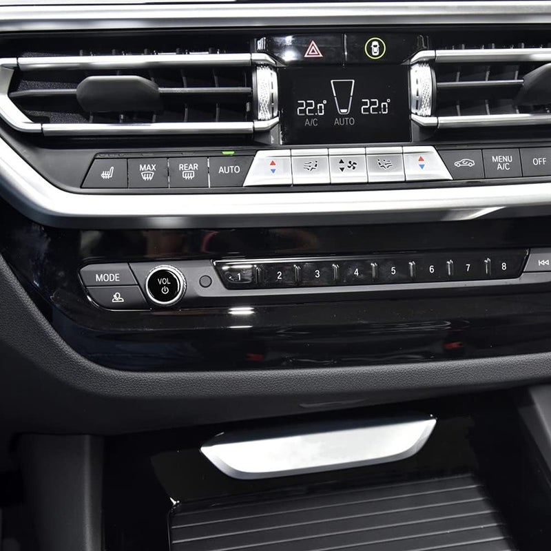 woobles Vol Button, Center Console Media Control Knob Covers Car Volume Knob Cover Replacement Compatible with G26 X3M X4M F97 F98 X3 X4 G02 G01 G14 G15 G16 X5 X6 G05 G06 - Image 4