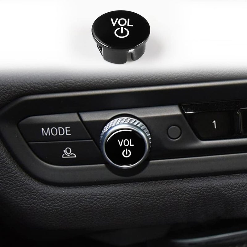 woobles Vol Button, Center Console Media Control Knob Covers Car Volume Knob Cover Replacement Compatible with G26 X3M X4M F97 F98 X3 X4 G02 G01 G14 G15 G16 X5 X6 G05 G06 - Image 2