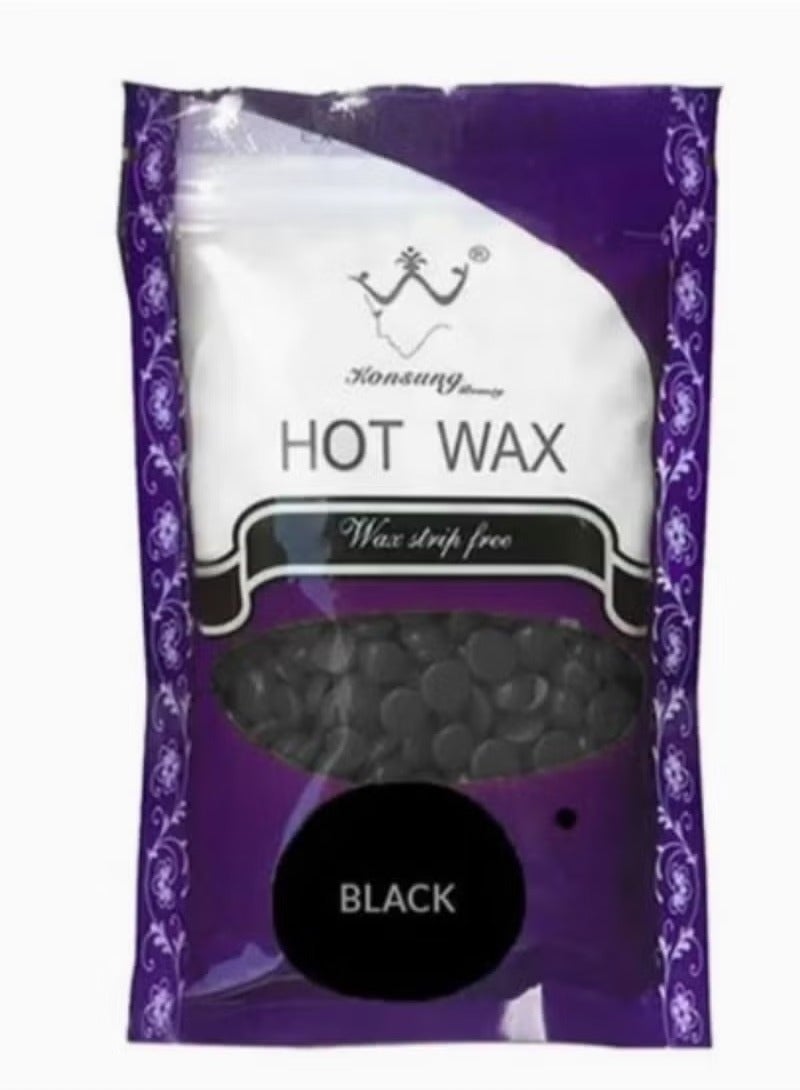 كونسونج بيوتي عبوة من حبتين من شمع إزالة الشعر الساخن باللونين الوردي والأسود (2 × 100 جرام) - Image 3