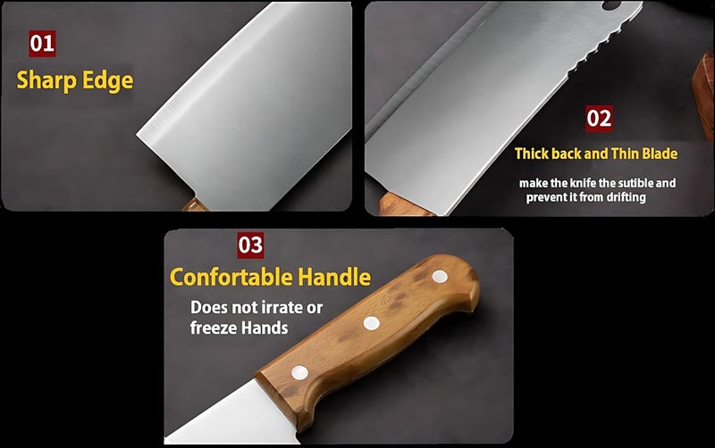 IAZO سكين لحم محترف من الفولاذ المقاوم للصدأ IAZO 7 - Image 3