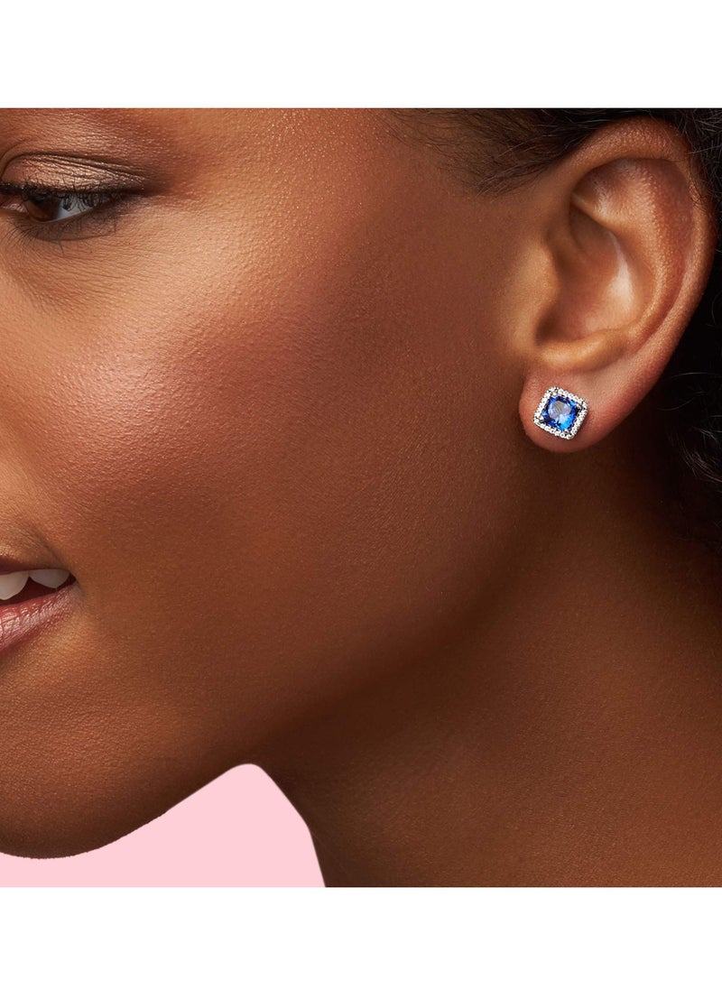 Pandora Violet - PANDORA Blue Elegant Earrings - Sterling Silver and Cubic Zirconia - Image 1
