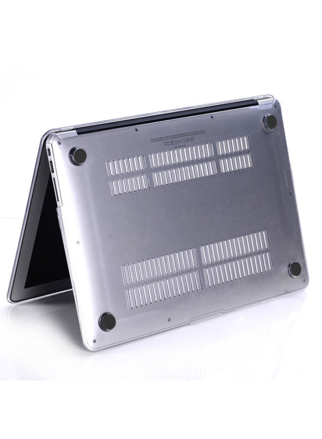 For Macbook M4 Crystal Transparent Protective Case 14 Inch Pro Apple Laptop Protective Case-Color:Crystal Green-Applicable Model:2024 15.3 Inch Air M3 【A3114】 (Hollow) - Image 3