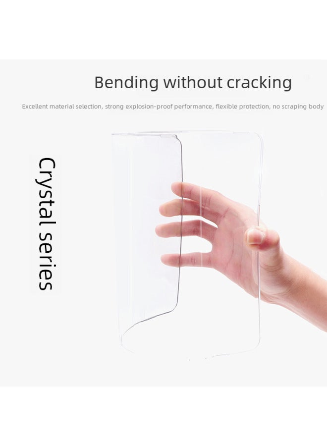 For Macbook M4 Crystal Transparent Protective Case 14 Inch Pro Apple Laptop Protective Case-Color:Crystal Green-Applicable Model:2024 15.3 Inch Air M3 【A3114】 (Hollow) - Image 4
