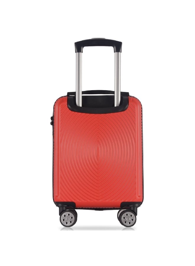 TUCCI حقيبة سفر صلبة من مادة ABS من إنكريسبار، مقاس 17 بوصة، لون أحمر، T0475-2 - Image 2