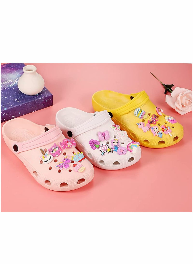 KASTWAVE تزيينات أحذية، 80 قطعة لزينة كروك لحذاء بفُتحات حفل الهدايا، زينة سوار بيد ميني، تزيينات لهدايا عيد ميلاد البنات - Image 2