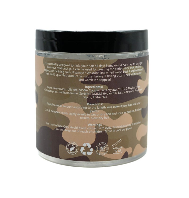 Combat Gel extreme hold hair gel (500 ML, Unscented) - Image 3