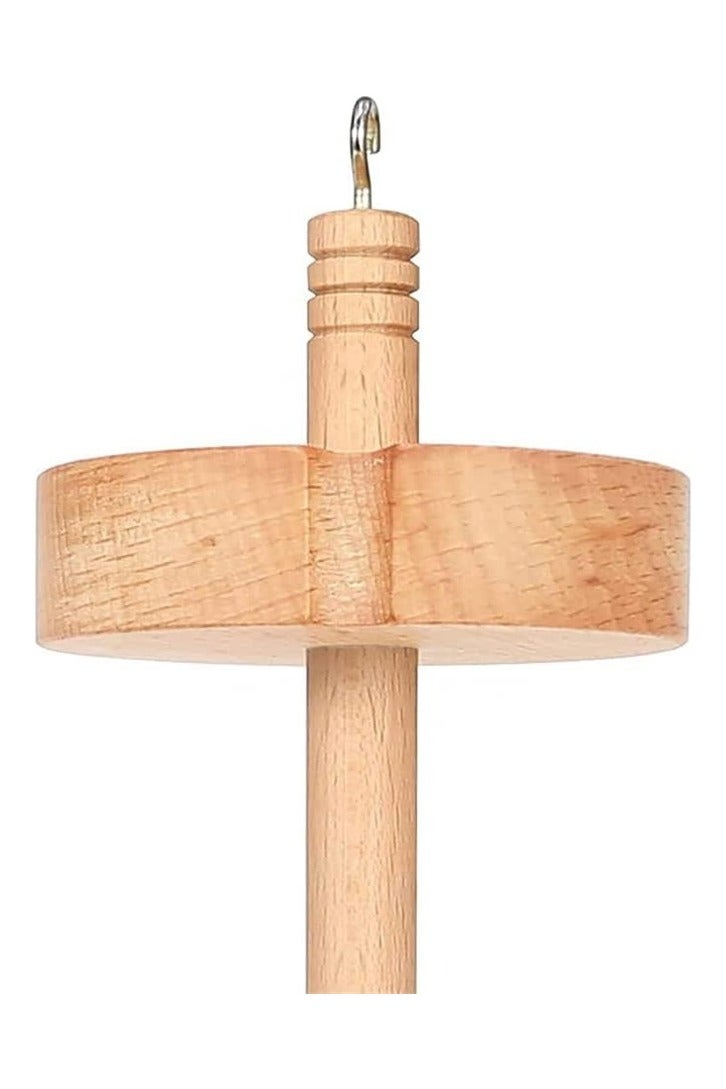 Generic Drop Spindle Yarn Drop Spindle Top Whorl Spin Wooden Spindle Kit Hand Spinning Wool Starter Spinner Plant Fibre Spinning for Beginners  - Image 5