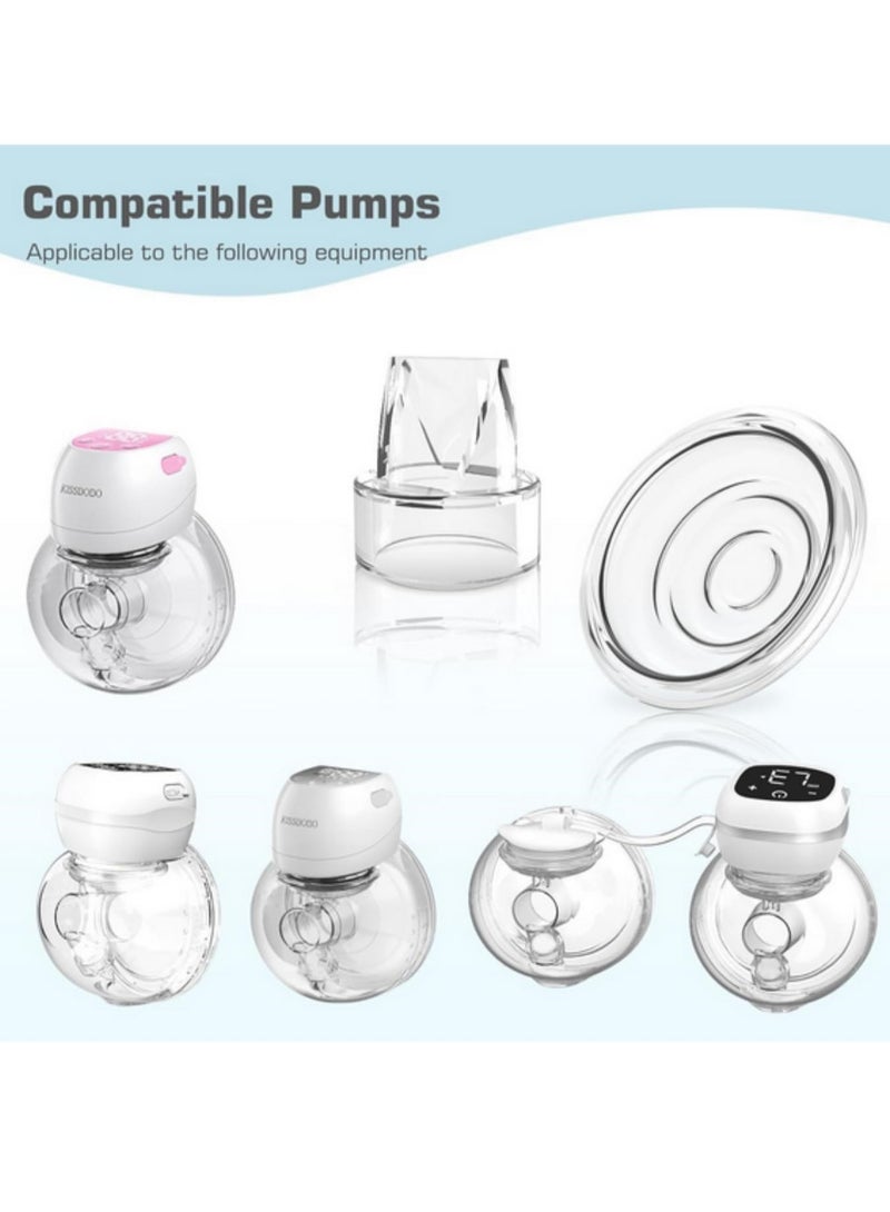 2pcs Flange Inserts 21mm Compatible with Momcozy S12/S12 Pro/S9/S9 Pro TSRETE/Spectra/Medela 24mm Breast Shields & Flanges Breast Pump Adapter for 24mm to 21mm Conversion - Image 3