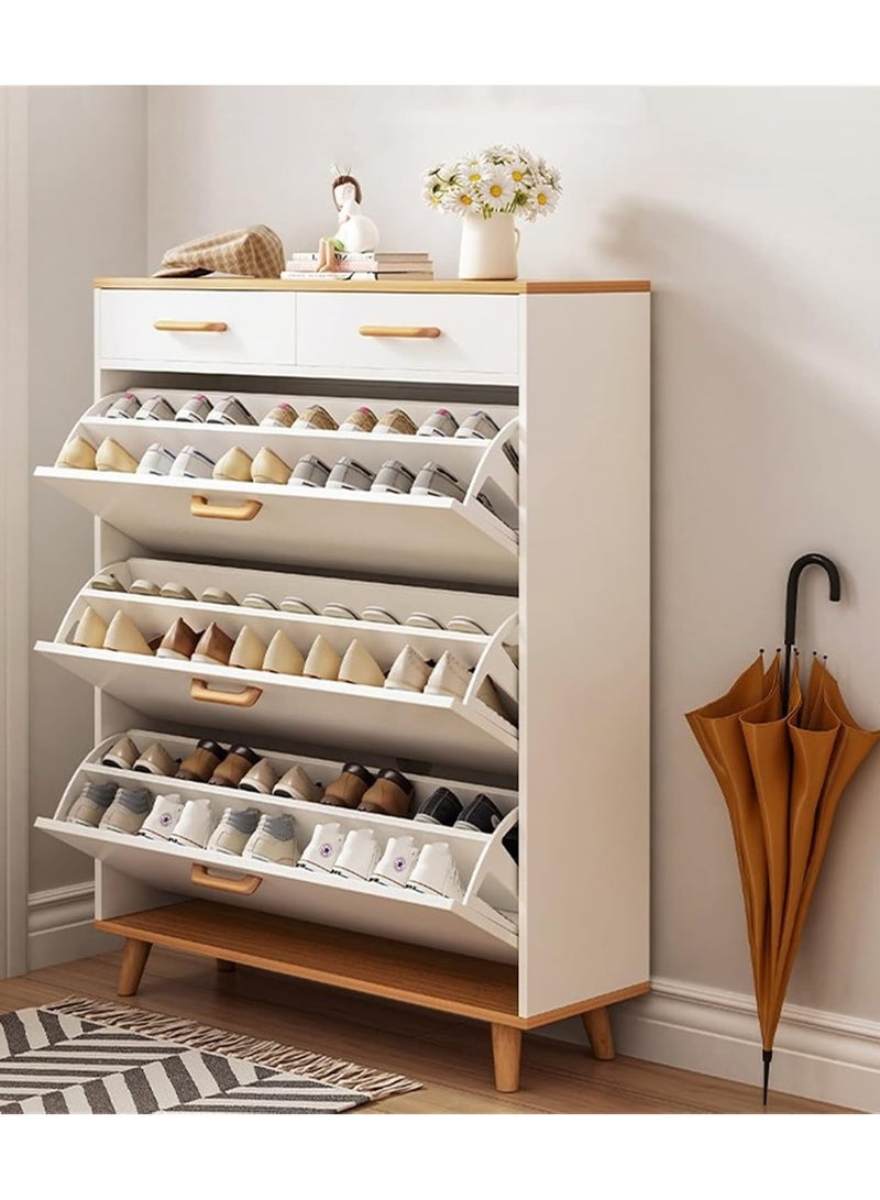 DubaiGallery Shoe Cabinet Ultra-Thin Household Entrance Door Multi-Functional Economical Simple Storage Cabinet Multi-Layer Shoe Rack - Image 3