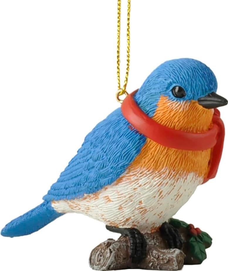 JFSM INC. Bluebird Hanging Ornament - Christmas Ornament - Ornament for Christmas Tree - Festive Holiday Ornament- Bluebird Gifts  Bluebird Ornaments  Gifts for Bird Lovers  Bird Watcher Gift - Image 2