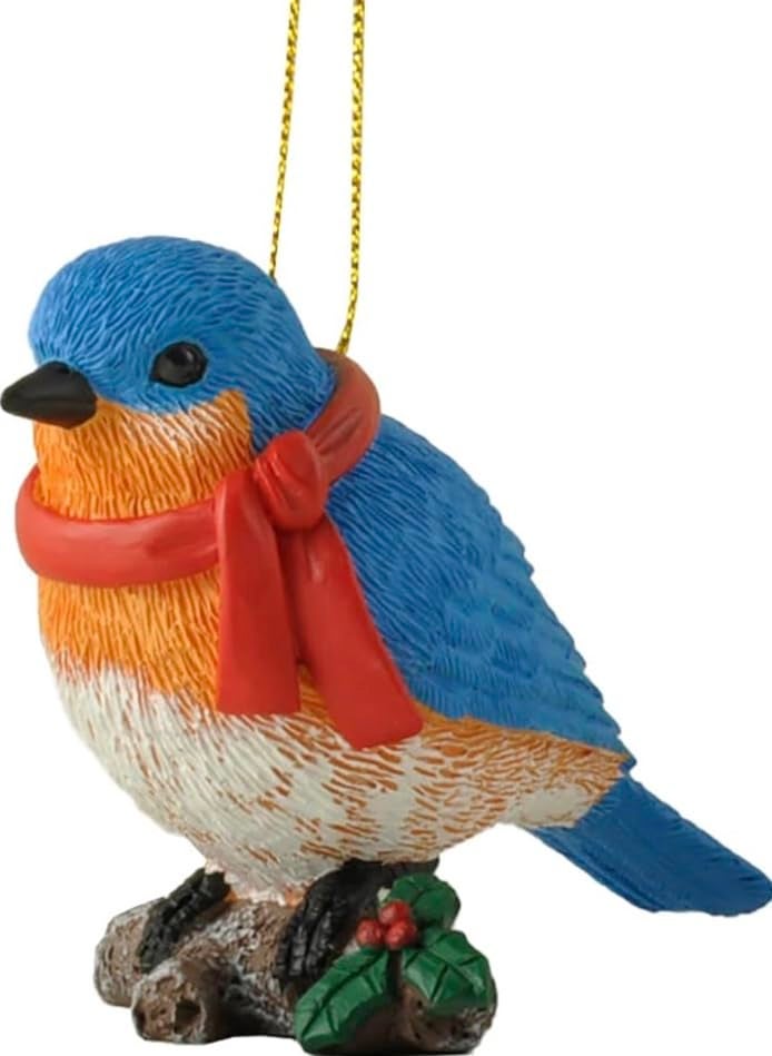 JFSM INC. Bluebird Hanging Ornament - Christmas Ornament - Ornament for Christmas Tree - Festive Holiday Ornament- Bluebird Gifts  Bluebird Ornaments  Gifts for Bird Lovers  Bird Watcher Gift - Image 1