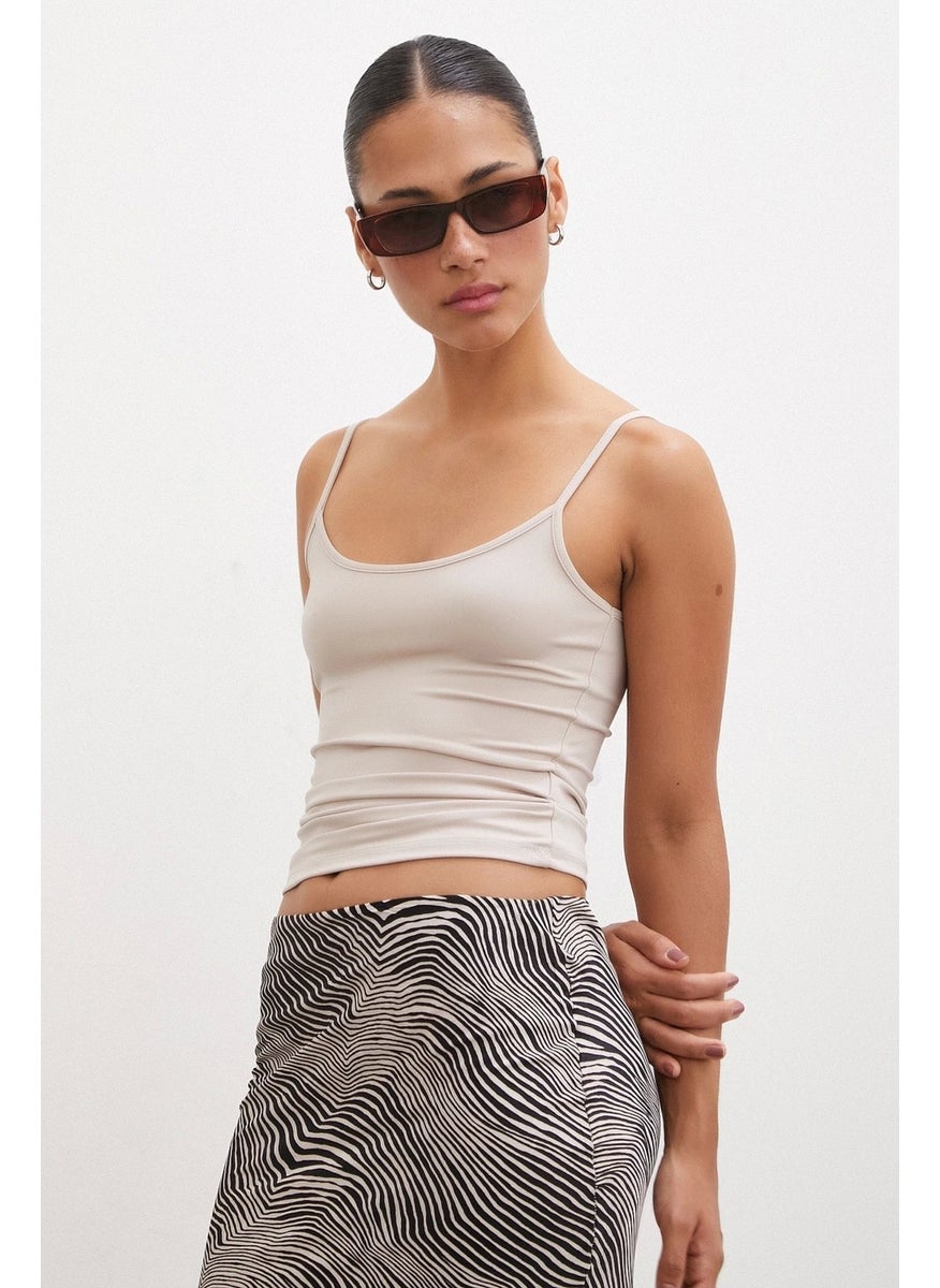 Never More Strap Top Mink  - Image 1
