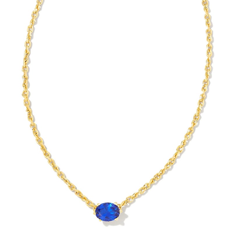 Kendra Scott قلادة كيندرا سكوت كايلين مطلية بالذهب عيار 14 في كريستال أزرق، مجوهرات عصرية للنساء - Image 4