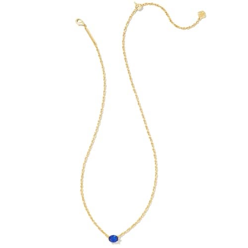 Kendra Scott قلادة كيندرا سكوت كايلين مطلية بالذهب عيار 14 في كريستال أزرق، مجوهرات عصرية للنساء - Image 2