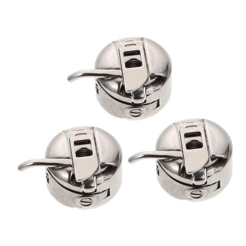 Silver 6pcs Bobbin Holder Case For Sewing Machine Industrial Bobbin Cases 3.2X2.2cm - Image 2