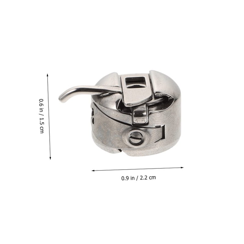 Silver 6pcs Bobbin Holder Case For Sewing Machine Industrial Bobbin Cases 3.2X2.2cm - Image 3