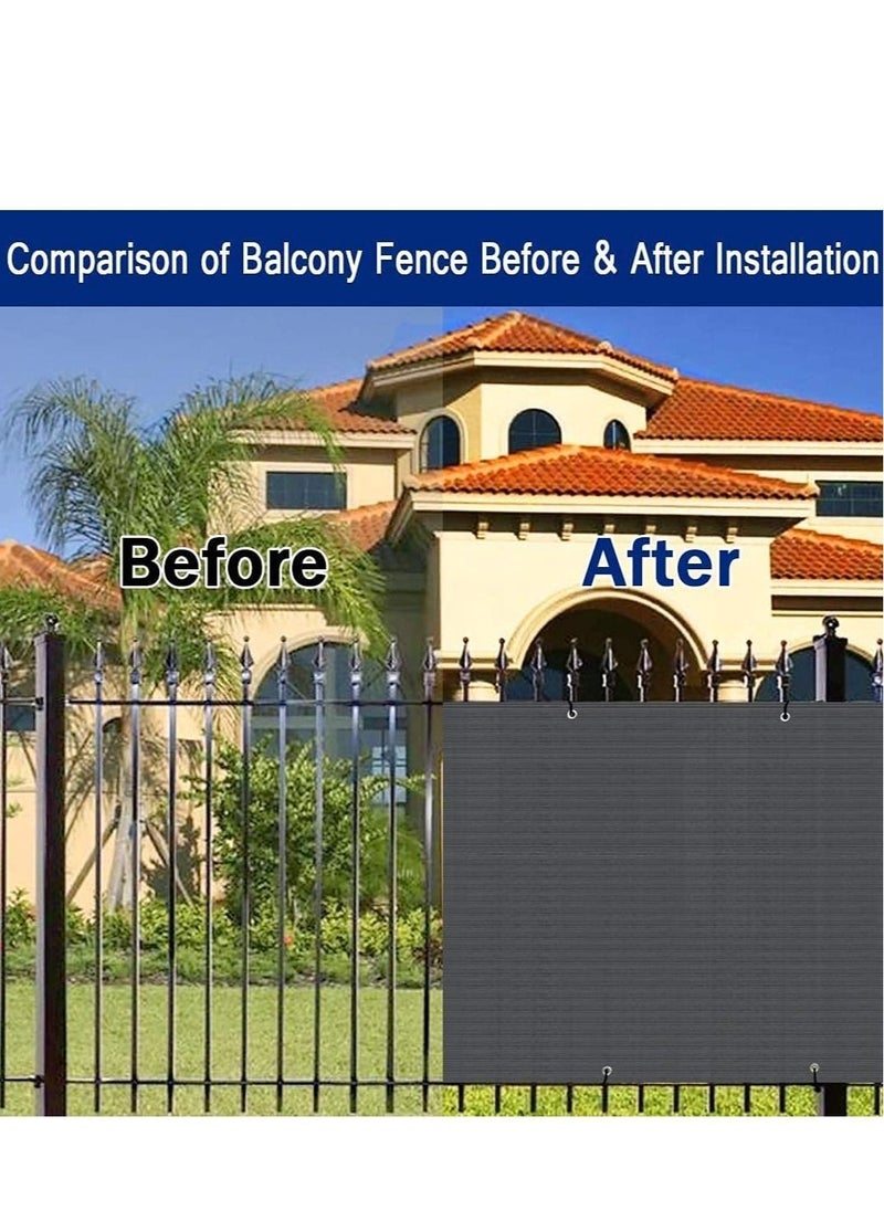 Generic - Balcony Privacy Screen Cover Balcony Shield Screens Net for Outdoor Backyard Patio Balcony Shading Protection 0.9*5M - Image 1