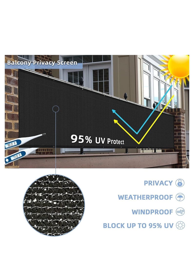 Generic - Balcony Privacy Screen Cover Balcony Shield Screens Net for Outdoor Backyard Patio Balcony Shading Protection 0.9*5M - Image 1