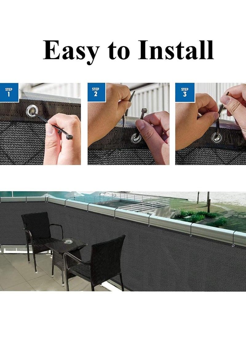 Generic - Balcony Privacy Screen Cover Balcony Shield Screens Net for Outdoor Backyard Patio Balcony Shading Protection 0.9*5M - Image 1