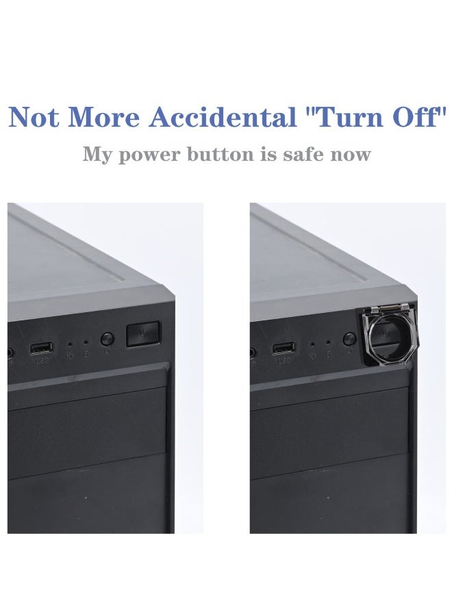 غطاء واقي لزر الطاقة الأمان ضد الغبار، يناسب زر الطاقة بقطر 22 ملم، مثالي لأجهزة الكمبيوتر، أجهزة الكمبيوتر المكتبية، 4 قطع - Image 5