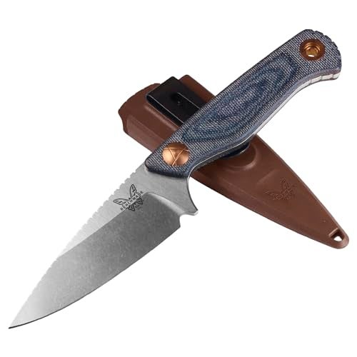 سكين بنش ميد داسيان ثابتة الشفرة مع مقبض ميكارتا دنيم الأزرق 203