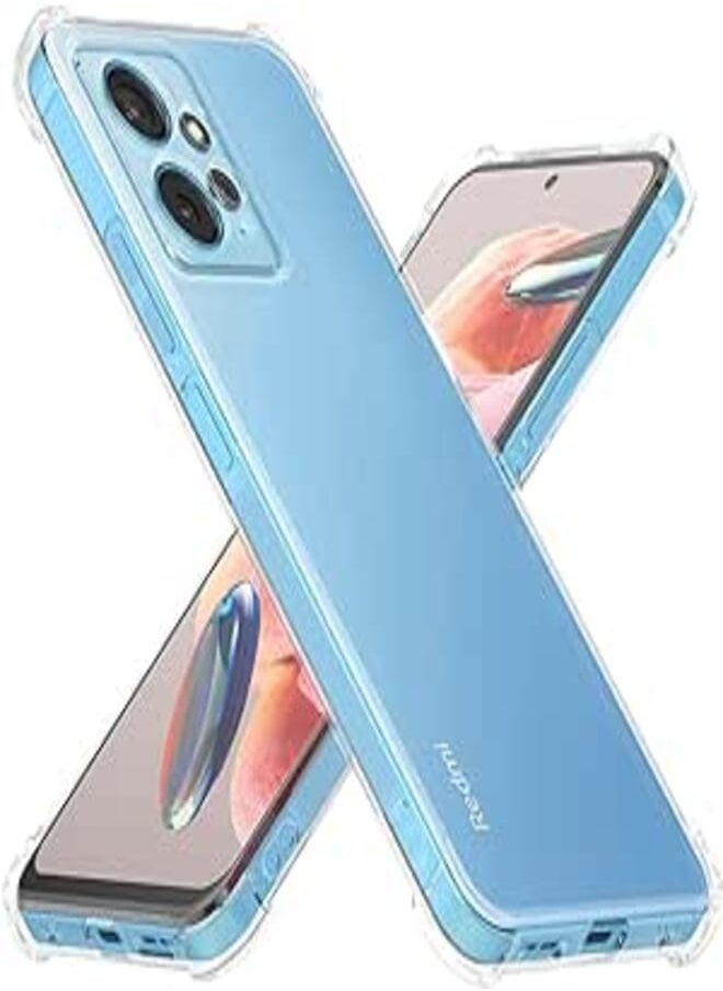 USTIYA USTIYA Case for Redmi Note 12 4G Clear TPU Four Corners Protective Cover Transparent Soft funda 