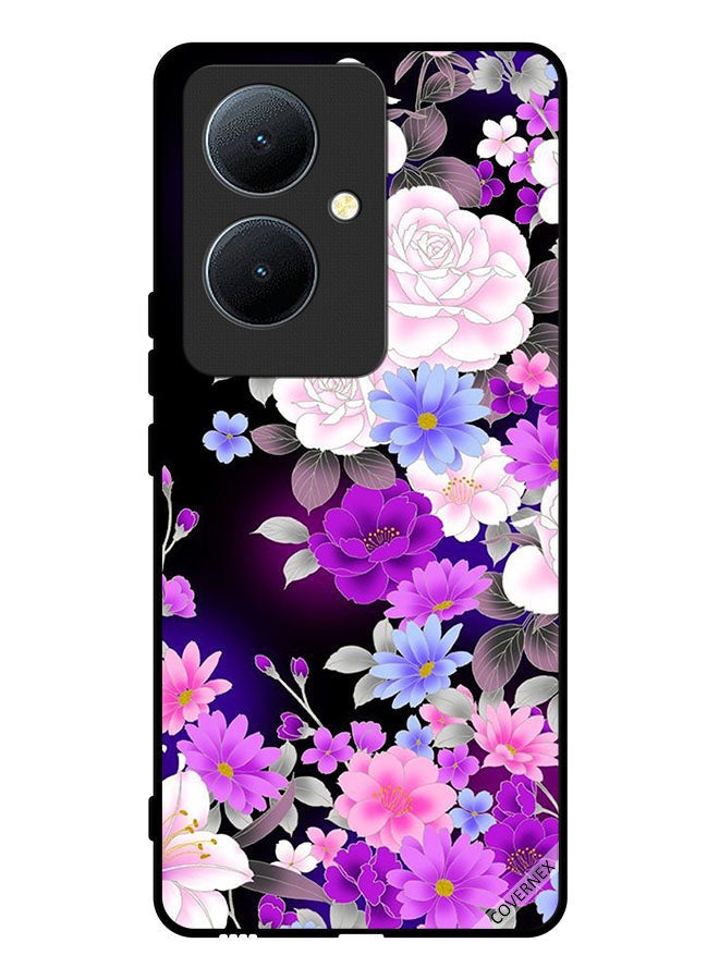 Covernex Protective Case Cover For Vivo Y78 5G Mix Flowers - Image 1