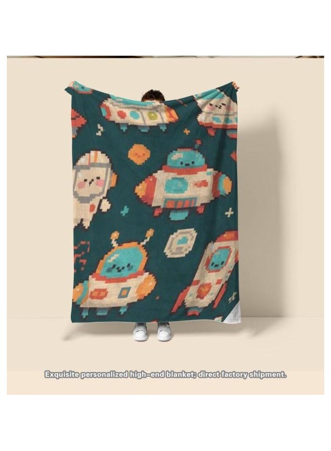 general Flannel thin blanket (warm and comfortable, suitable for sleep, gaming, dust removal and sandproof) 150cm*200cm - 224 - Image 3