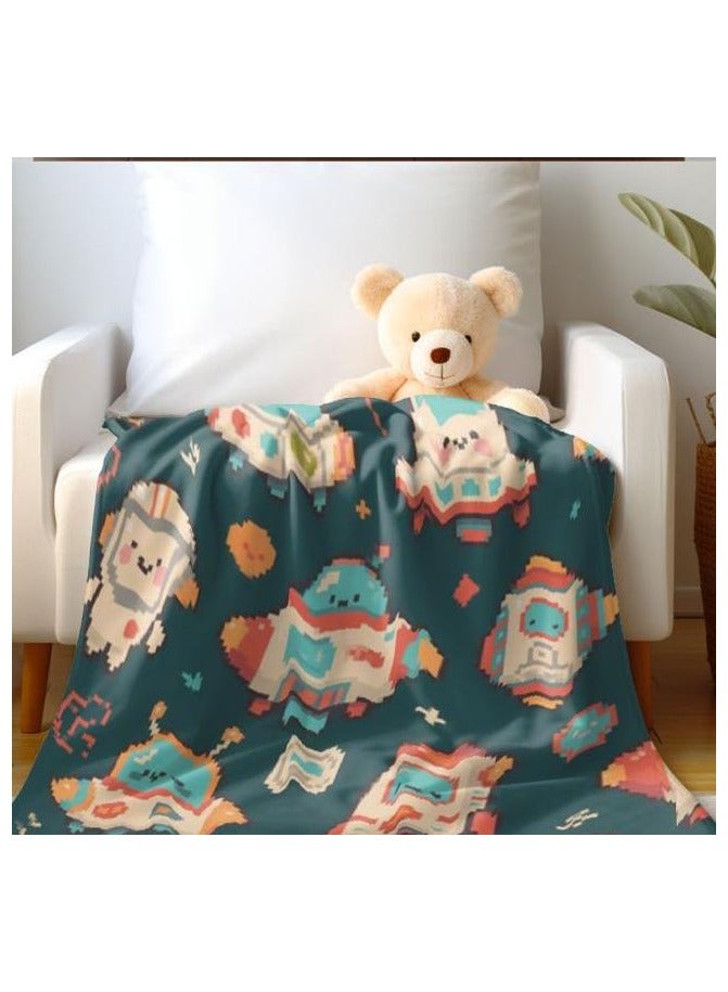 general Flannel thin blanket (warm and comfortable, suitable for sleep, gaming, dust removal and sandproof) 150cm*200cm - 224 - Image 4